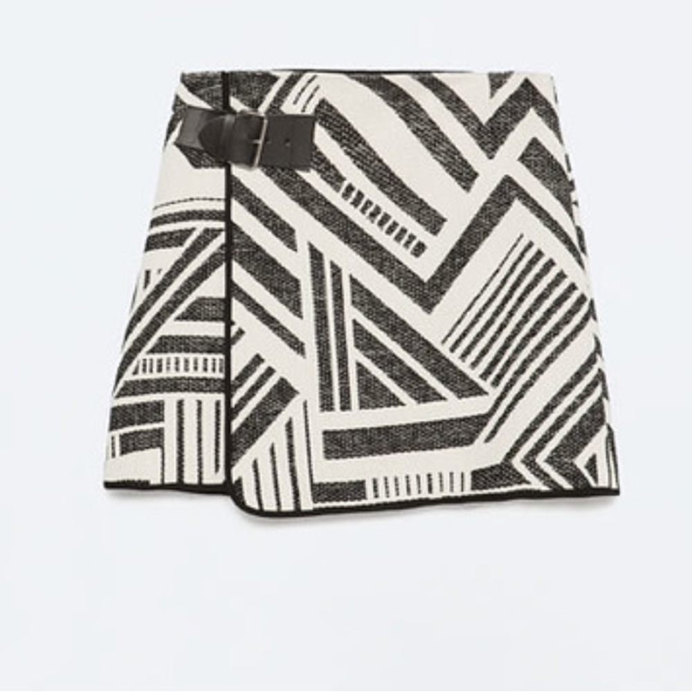 Zara Print Mini Skirt